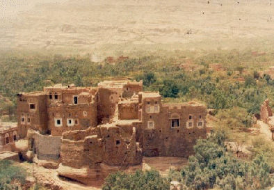 Taken from one of the balconies near Wadi Dahar. [August 17, 1992]